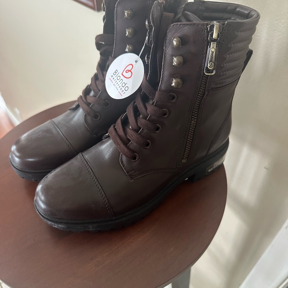 Blondo Mady Waterproof Brown Boots Size 6.5 - Picture 2 of 8